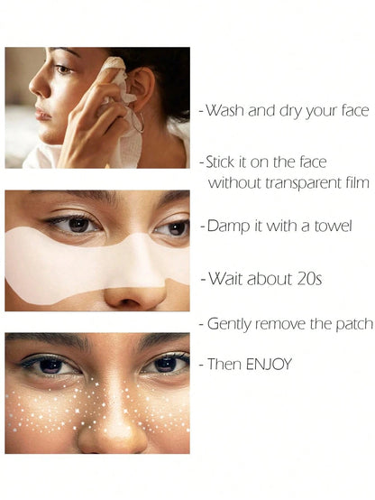 Glitter Freckles, 6PCS Glitter Freckles Face Tattoo, Sparkle Freckles For Women, Waterproof Gold Temporary Face Tattoos Glitter Glow Up Patches Makeup Patches Mardi Gras(Gold)