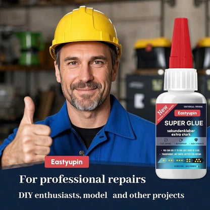 Glue All Purpose 80 G/ 2.82 Oz, Fast Drying Waterproof, With Anti-Clog Caps Precision Drip Nozzle, Glue Shoe Plastic Ceramic Glass Leather Fabric Glue