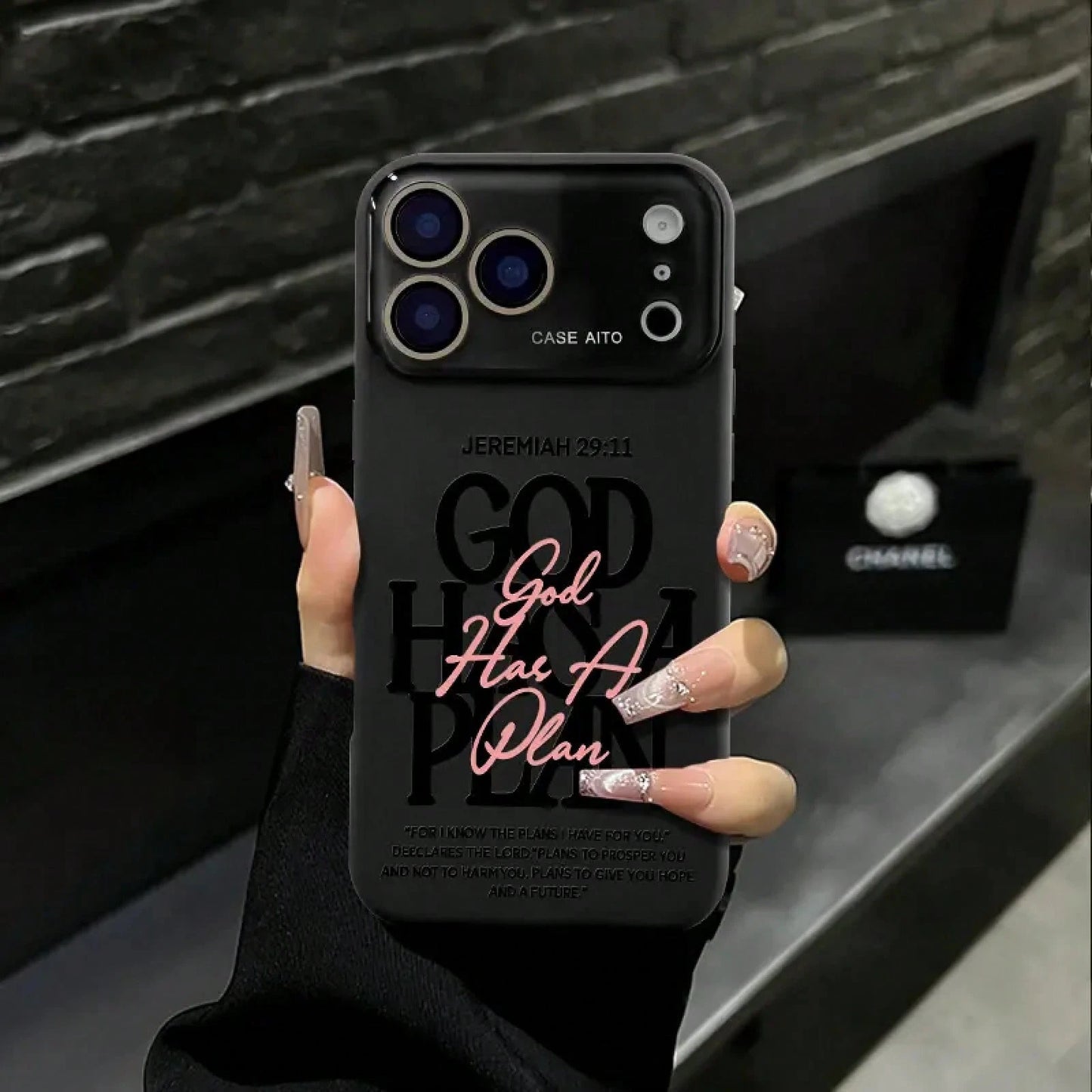 God Has A Plan Christian Case, Bible Verse Design Phone Case For 17 Pro Max 16 15 Plus 14 13 12, Shockproof Durable Protective Case, Faith-Based Phone Case Suitable For All People
