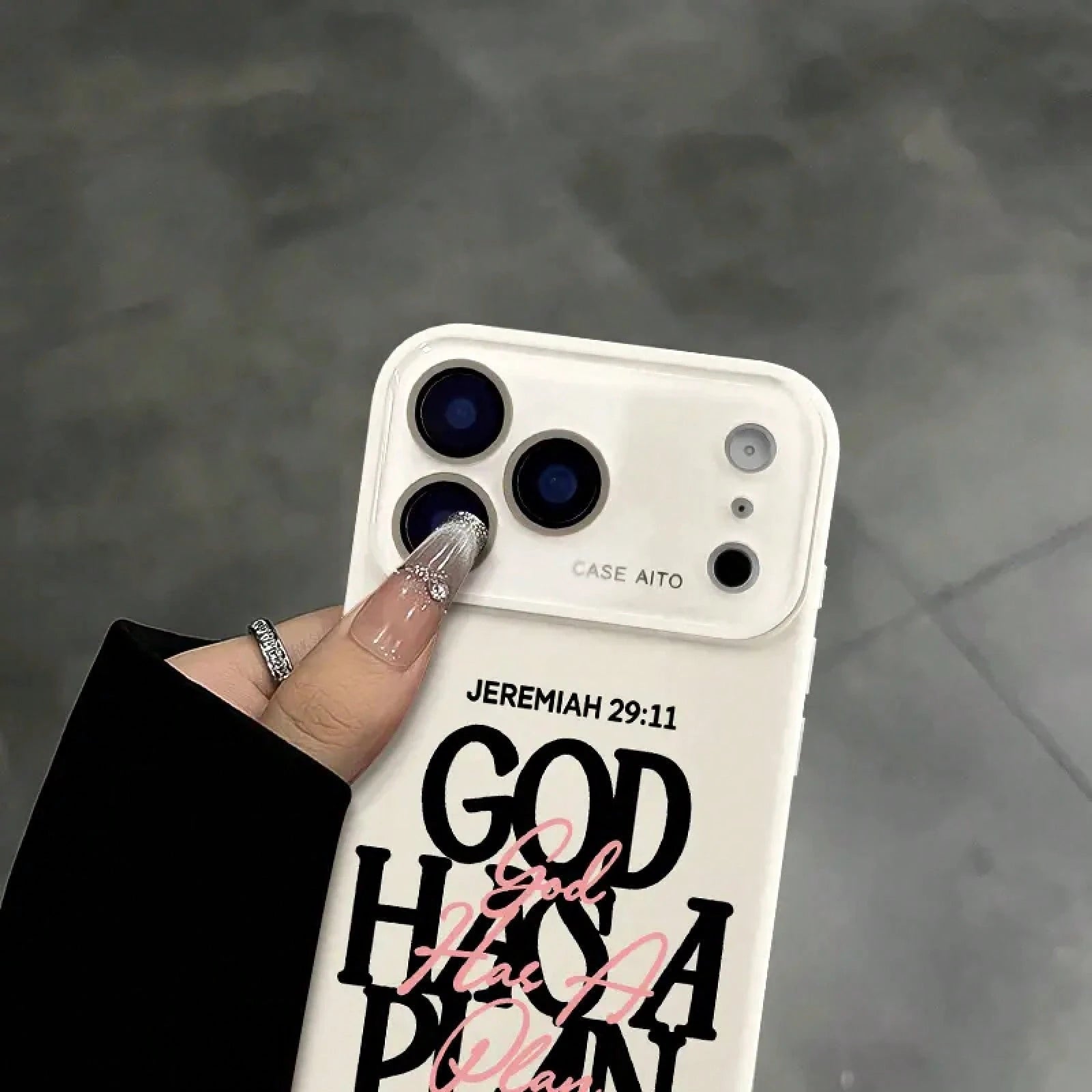 God Has A Plan Christian Case, Bible Verse Design Phone Case For 17 Pro Max 16 15 Plus 14 13 12, Shockproof Durable Protective Case, Faith-Based Phone Case Suitable For All People