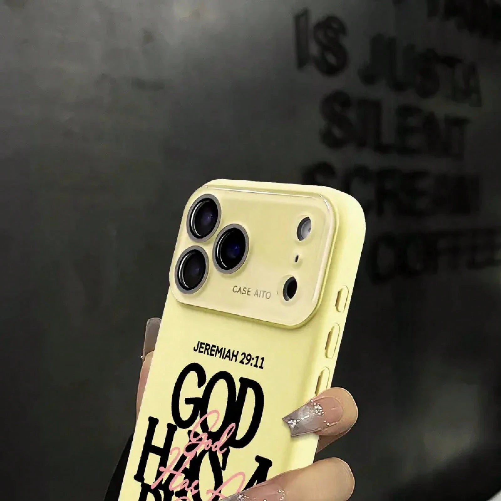 God Has A Plan Christian Case, Bible Verse Design Phone Case For 17 Pro Max 16 15 Plus 14 13 12, Shockproof Durable Protective Case, Faith-Based Phone Case Suitable For All People
