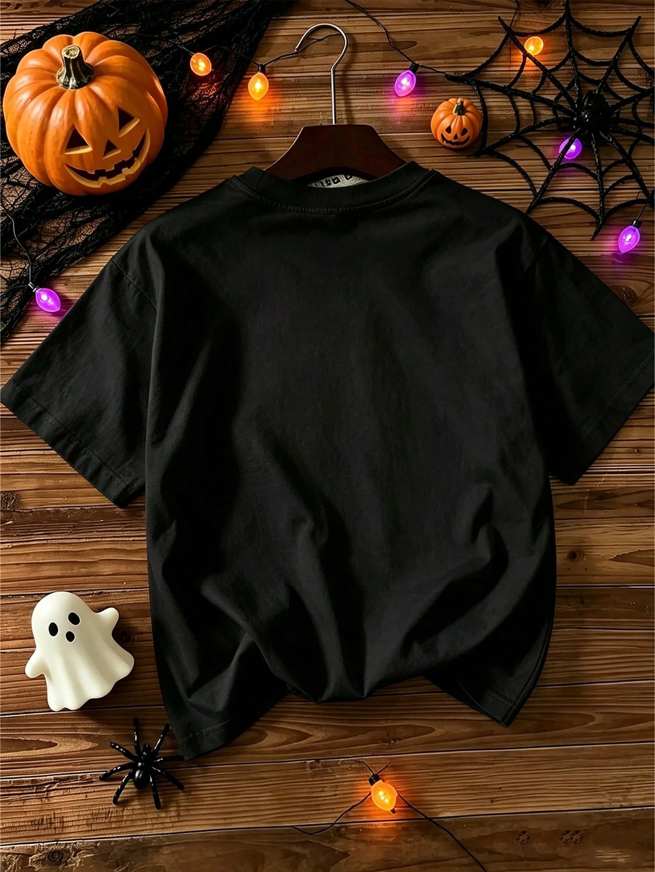 Halloween Magic Spell Themed Printed Short Sleeved T-Shirt, Cute And Comfortable Spring/Summer Top, Perfect Gift