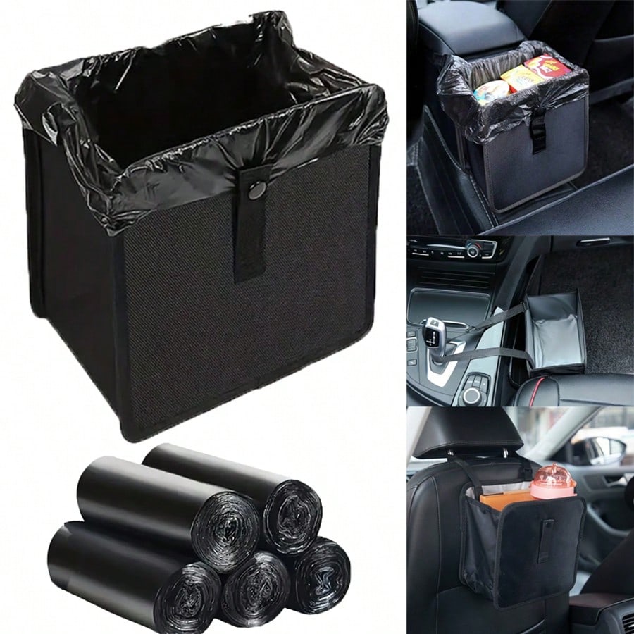 Hanging Waterproof Car Trash Can, Leak-Proof Foldable Car Storage Box, Portable Large Capacity Garbage Can, Suitable For Sedan, Truck, SUV
