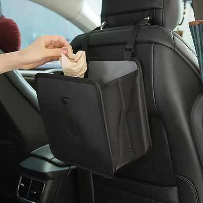 Hanging Waterproof Car Trash Can, Leak-Proof Foldable Car Storage Box, Portable Large Capacity Garbage Can, Suitable For Sedan, Truck, SUV