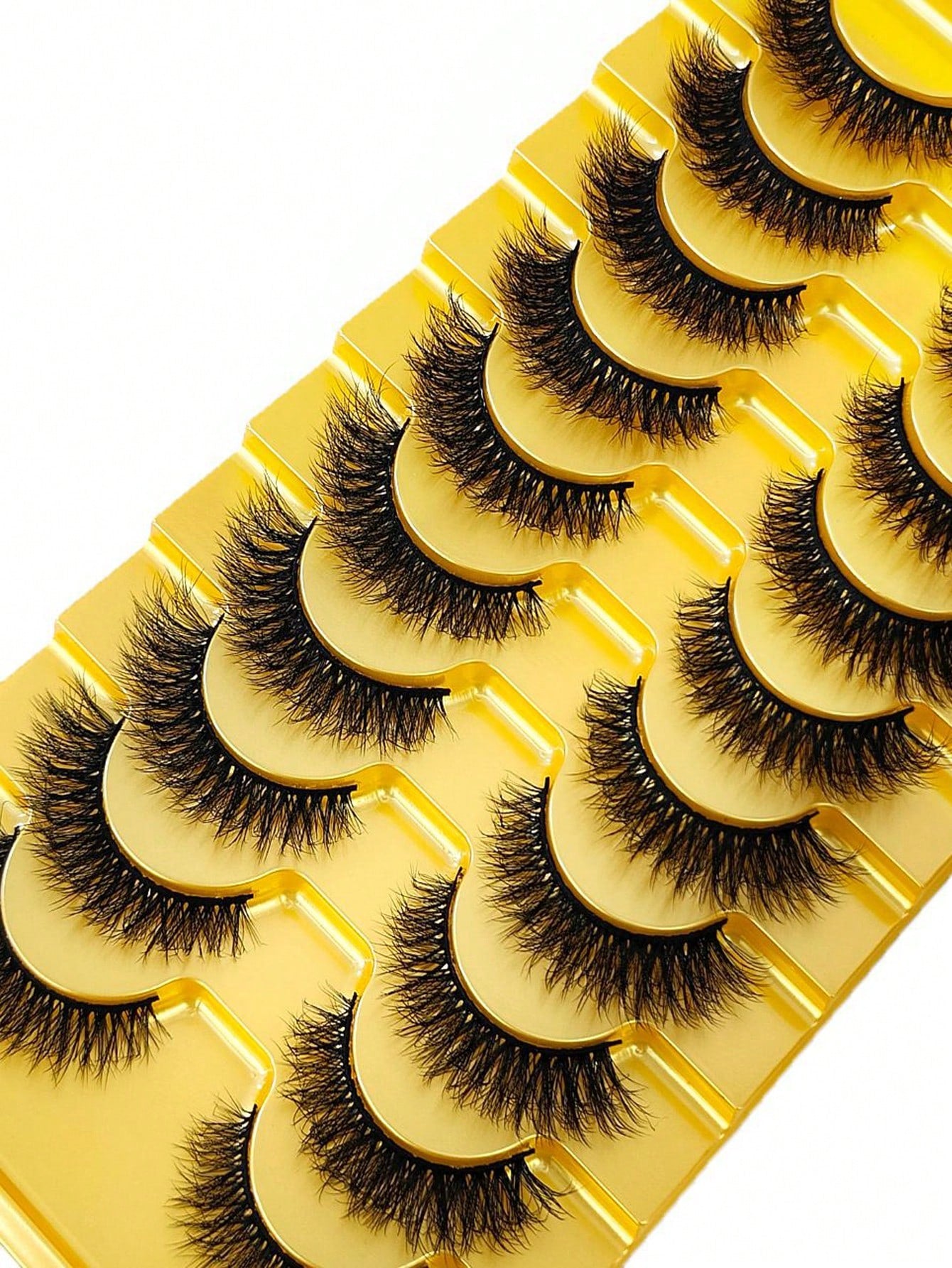 HBZGTLAD 10 Pairs Soft Fluffy Natural 3D Mink False Eyelashes Makeup Set- Mink Lashes Extension, Short Lashes Strip Lashes,Lashes,Eyelashes,Fake Lashes