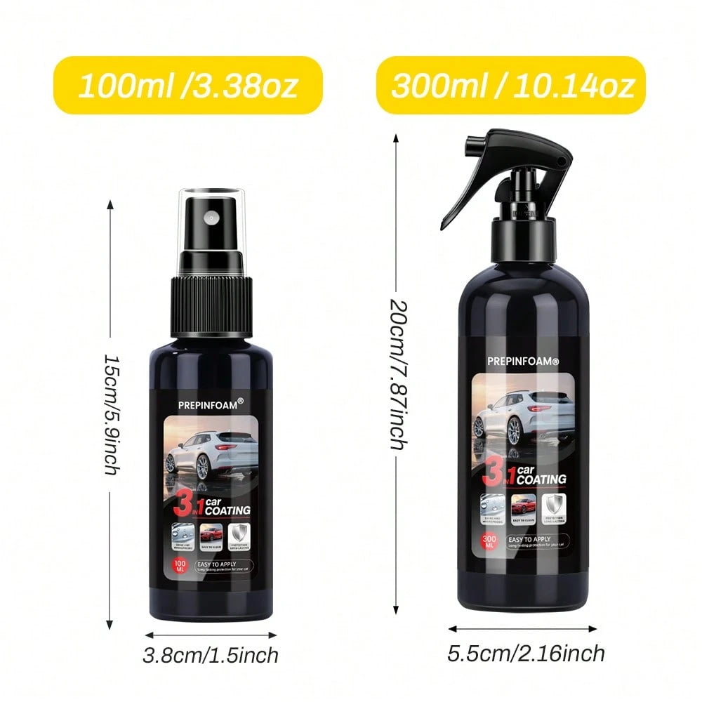 HGKJ P19 Ultimate Ceramic Coating Spray- Nano Car Coating Spray, Provides Long-Lasting Protection And Paint Care, Fast-Acting Car Paint Coating Agent, Nano Crystal Spray Wax, Transparent Coating Spra