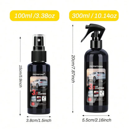 HGKJ P19 Ultimate Ceramic Coating Spray- Nano Car Coating Spray, Provides Long-Lasting Protection And Paint Care, Fast-Acting Car Paint Coating Agent, Nano Crystal Spray Wax, Transparent Coating Spra