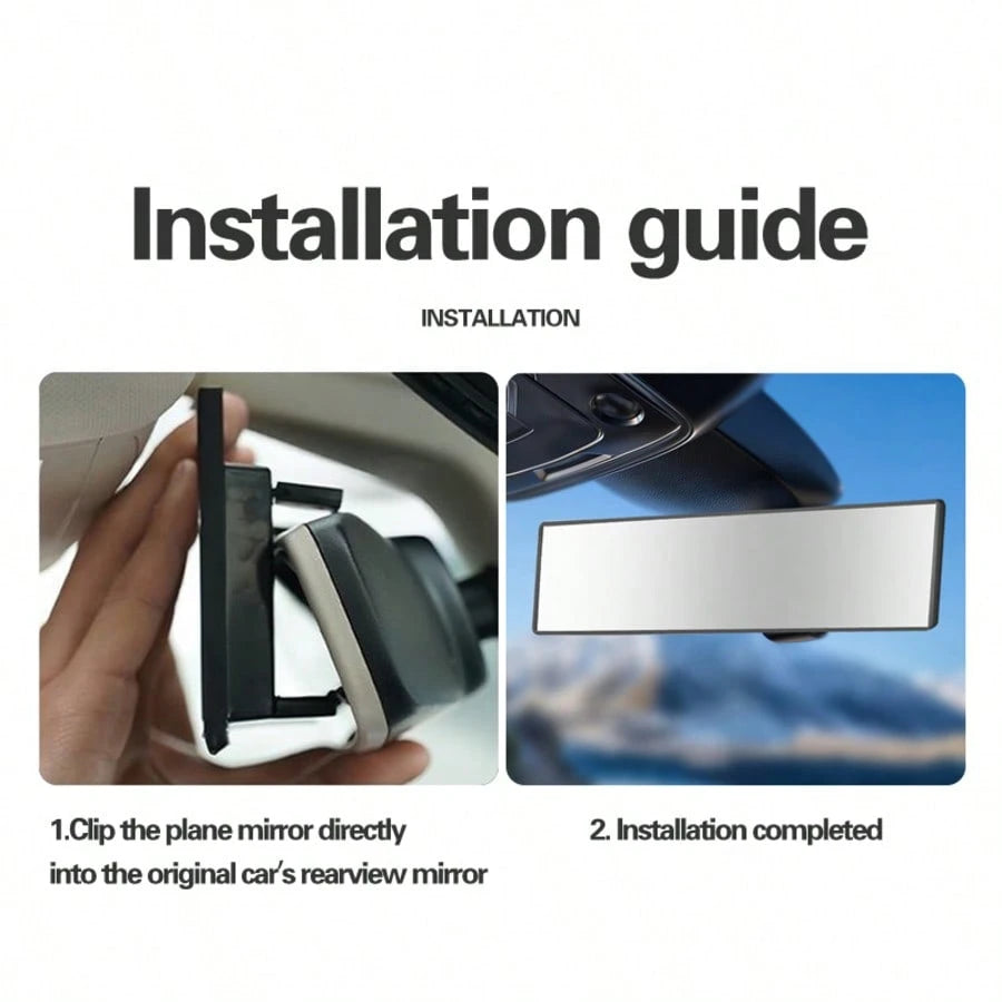 High Definition Car Rearview Mirror, Universal Clip-On Panoramic Rearview Mirror For Cars, SUVs, Trucks, And Vehicles