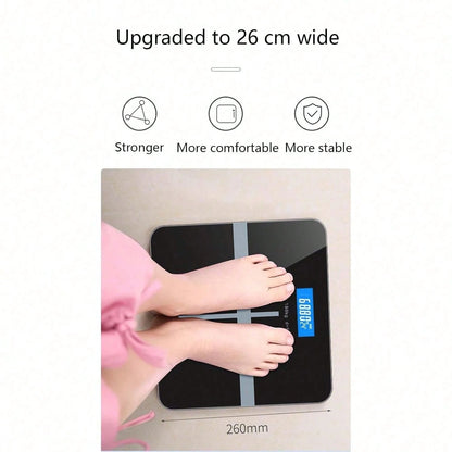 High Definition Digital Weight Scale – Large LCD Display, Max 180kg/396.8lb, Home Bathroom Scale For Accurate Weight, Battery Not Included, 26x26cm/10.23x10.23inch| Modern Weight Scale, Battery Power