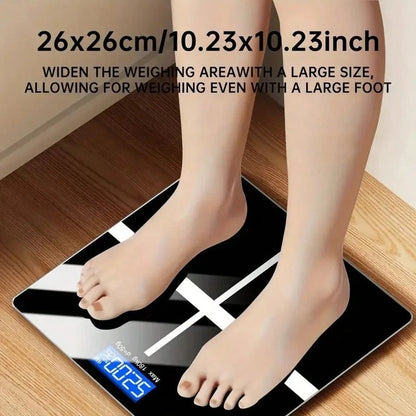 High Definition Digital Weight Scale – Large LCD Display, Max 180kg/396.8lb, Home Bathroom Scale For Accurate Weight, Battery Not Included, 26x26cm/10.23x10.23inch| Modern Weight Scale, Battery Power