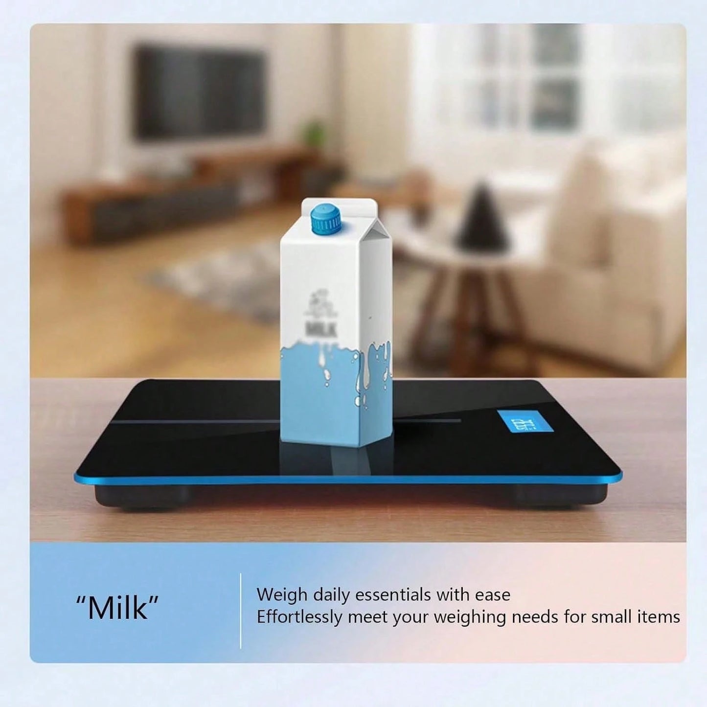 High Definition Digital Weight Scale – Large LCD Display, Max 180kg/396.8lb, Home Bathroom Scale For Accurate Weight, Battery Not Included, 26x26cm/10.23x10.23inch| Modern Weight Scale, Battery Power