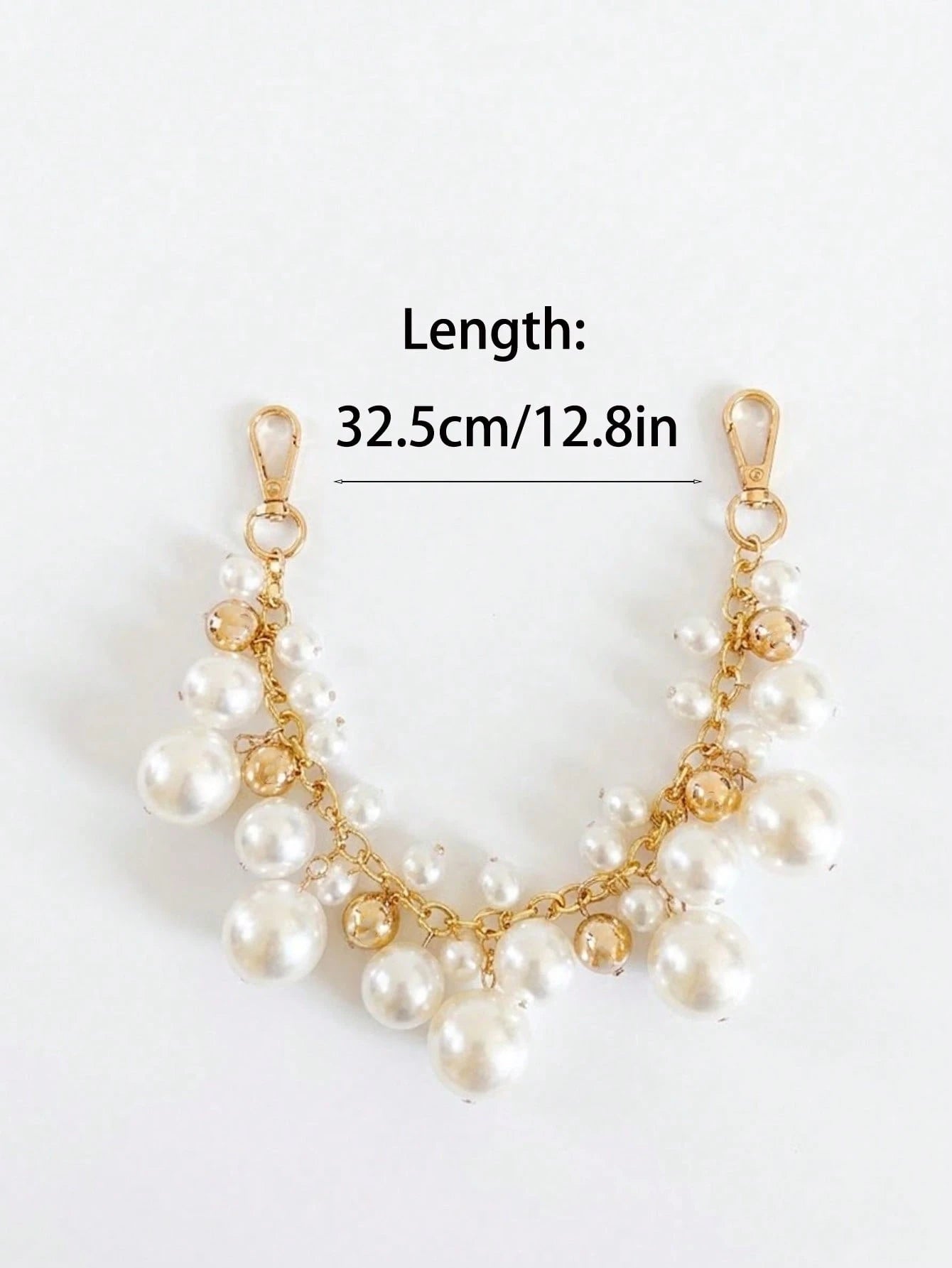 High-End Pearl Cluster Bag Accessory, Multi-Functional Decorative Chain, Fashionable Elegant Shoulder Bag Strap Upgrade, Suitable For Daily Styling
