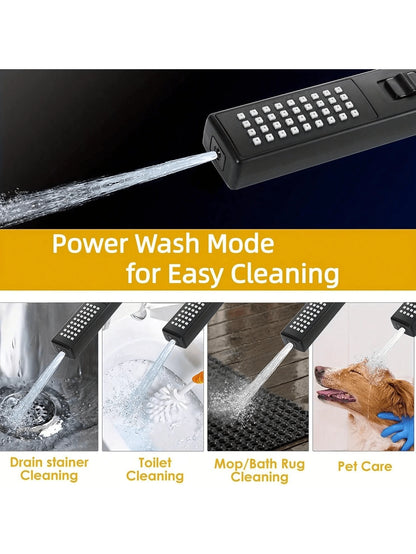High Pressure Square Rain Shower Head With Handheld Sprayer Combo, Includes 60" Stainless Steel Hose, 3-Way Diverter Valve, Adhesive Shower Head Holder, Double Shower Head Set Home Bathroom Decor Summ