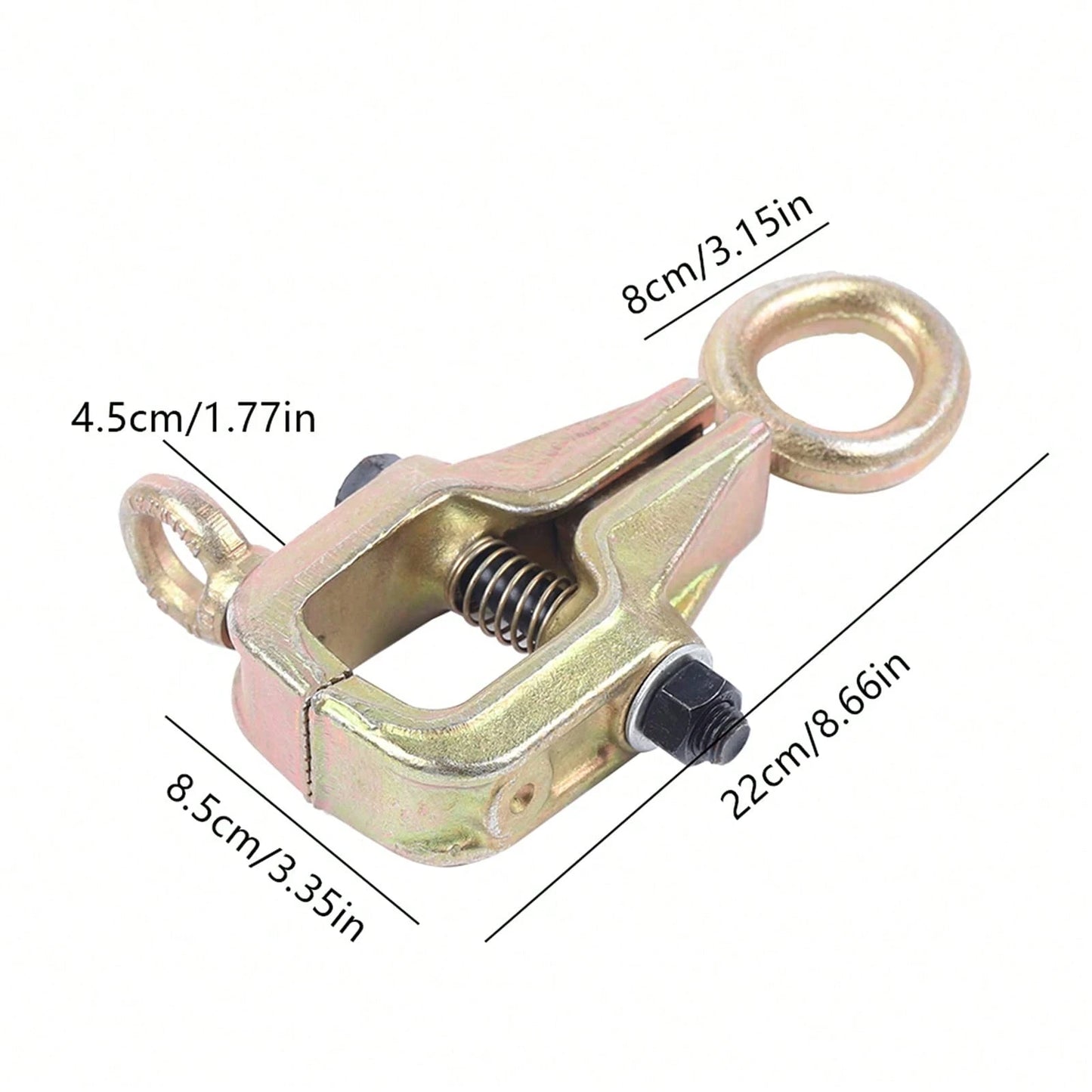 HOHOBLA Pull Clamp Auto Body Repair Tool, Self Tightening Dent Repair Clamp 5 Ton 11023 Lbs, Two Way Pull With Adjustable Force, Serrated Jaw Grip For Car Frame Panel Repair, Compact 8.66x3.35in [LOYA