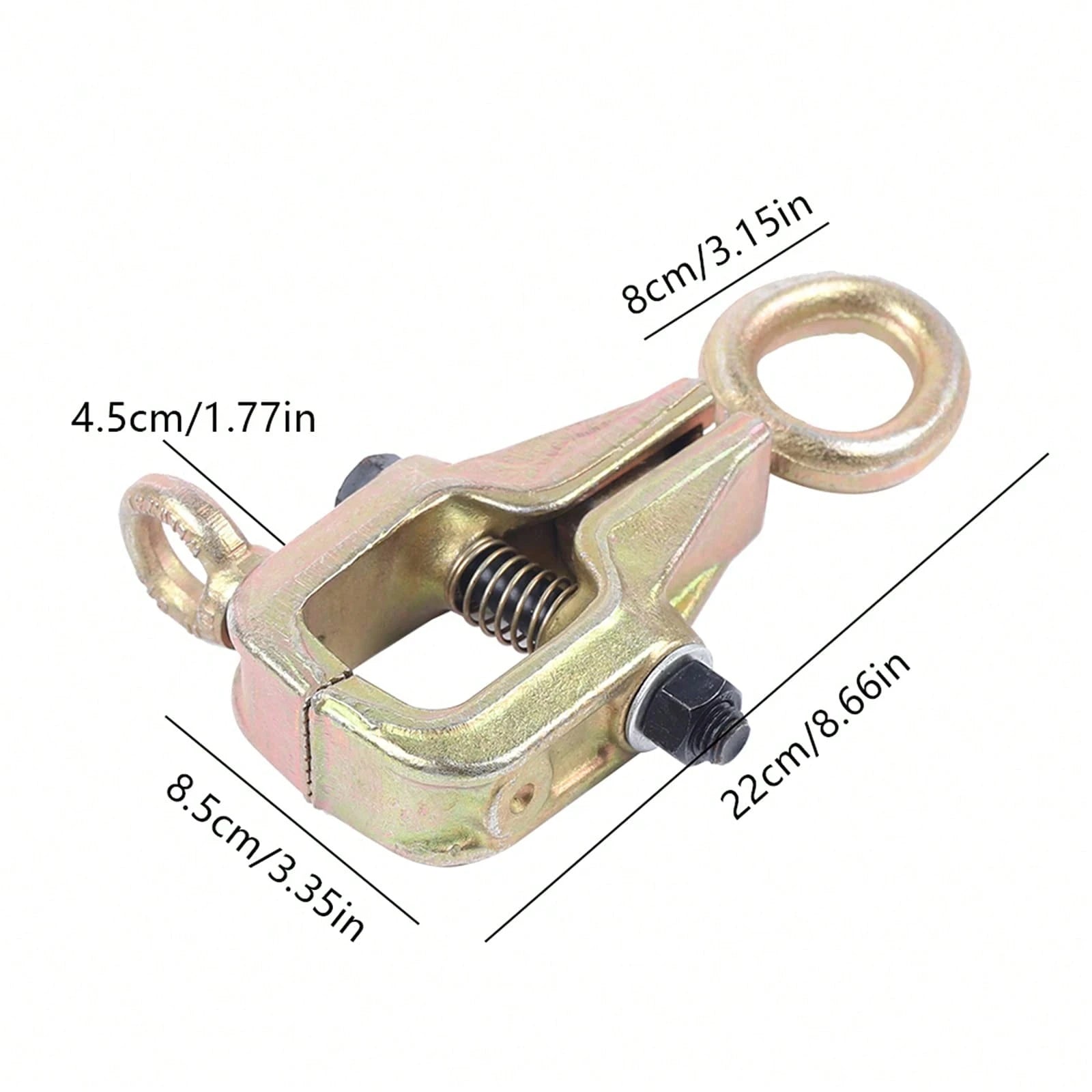 HOHOBLA Pull Clamp Auto Body Repair Tool, Self Tightening Dent Repair Clamp 5 Ton 11023 Lbs, Two Way Pull With Adjustable Force, Serrated Jaw Grip For Car Frame Panel Repair, Compact 8.66x3.35in [LOYA
