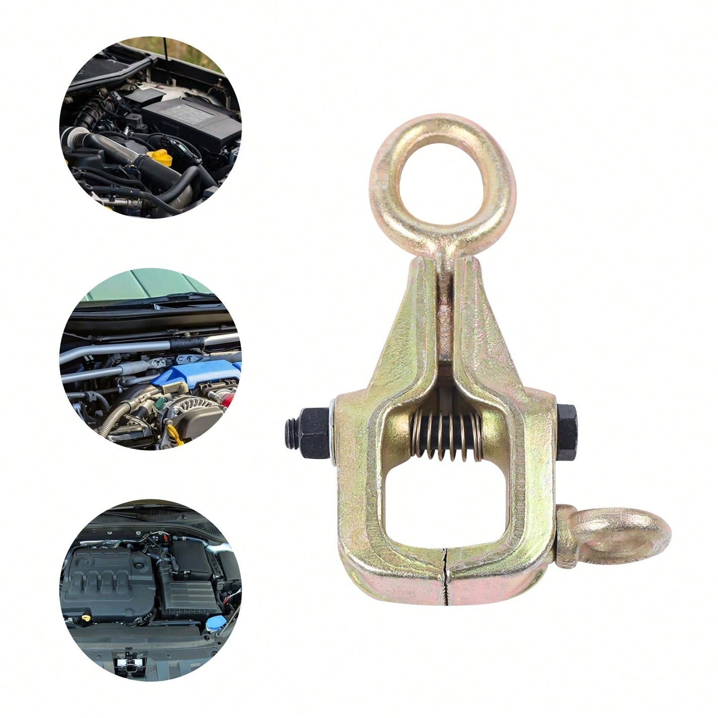 HOHOBLA Pull Clamp Auto Body Repair Tool, Self Tightening Dent Repair Clamp 5 Ton 11023 Lbs, Two Way Pull With Adjustable Force, Serrated Jaw Grip For Car Frame Panel Repair, Compact 8.66x3.35in [LOYA
