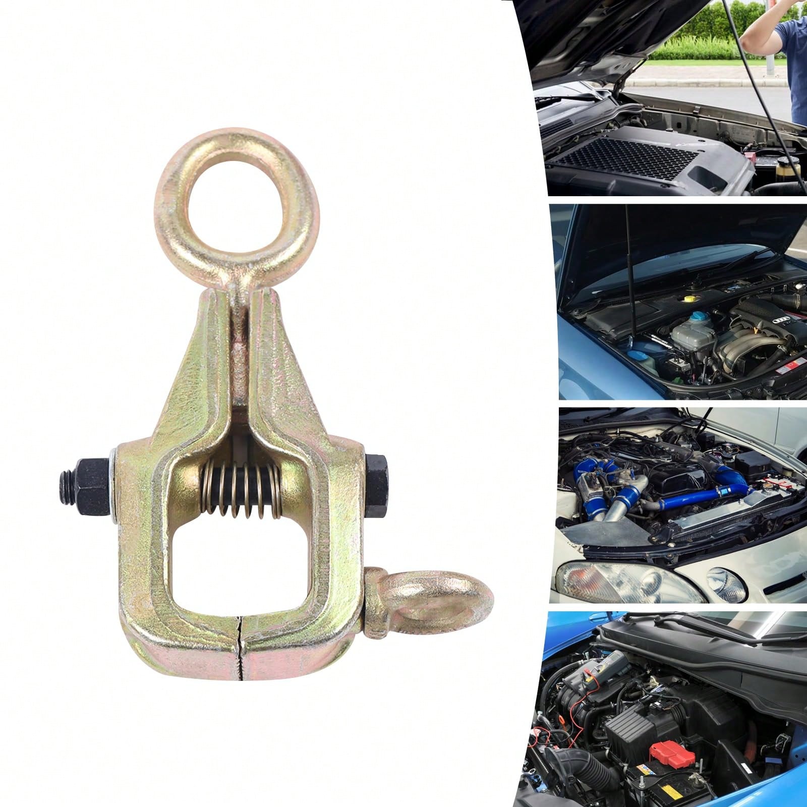 HOHOBLA Pull Clamp Auto Body Repair Tool, Self Tightening Dent Repair Clamp 5 Ton 11023 Lbs, Two Way Pull With Adjustable Force, Serrated Jaw Grip For Car Frame Panel Repair, Compact 8.66x3.35in [LOYA