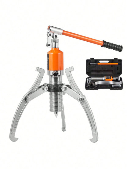 Hydraulic Gear Puller, 15 Ton Max Capacity Wheel Bearing Pulling Separator, 2 Or 3 Jaws Puller, Vertically And Horizontally, 12" Jaw Hydraulic Puller With Case For Pulling Hubs