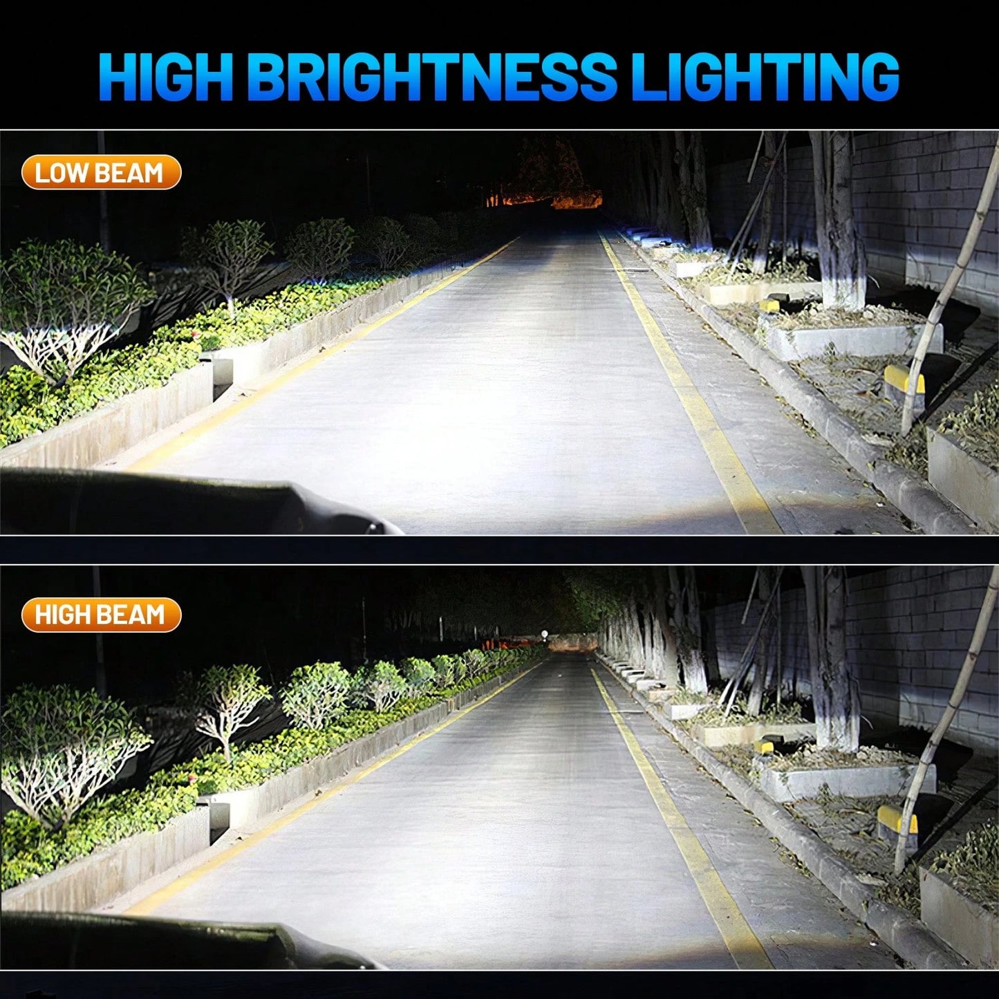 HYNBYZJ 2pcs H7 LED Car Headlight 9005/HB3 9006/HB4 9012 H11 H4 H1 Bulbs, Dual Color 6000K White/3000K Yellow One- Click Switch Lamp Bright CSP Chip New Upgraded Design LED Plug-N-Play Bulbs
