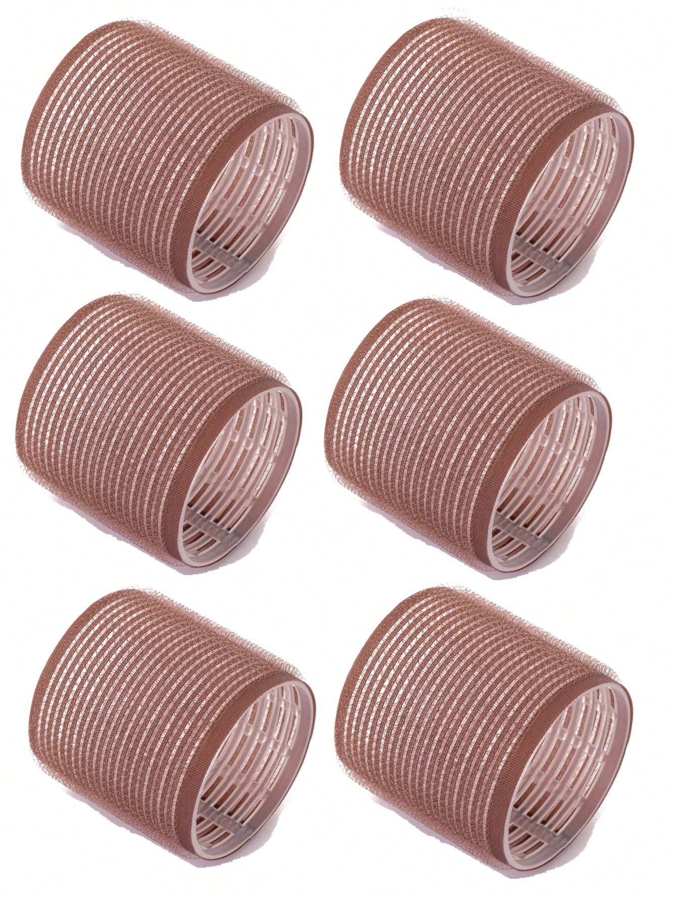 Jumbo Hair Curlers Rollers 2.56in 12pcs/Set Self-Grip Rollers Kit With 6Rollers And 6Clips, Salon Quality Curlers For Diy Hairstyling, Heatless Rollers