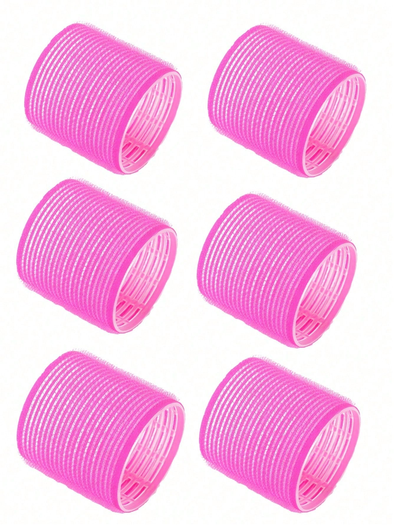Jumbo Hair Curlers Rollers 2.56in 12pcs/Set Self-Grip Rollers Kit With 6Rollers And 6Clips, Salon Quality Curlers For Diy Hairstyling, Heatless Rollers