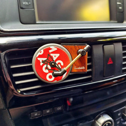 JVHGUBAY Car Vent Clip Aromatherapy Fragrance Diffuser, Car Retro Air Freshener Clip Car Record Player Design Turntable Perfume Vent Outlet