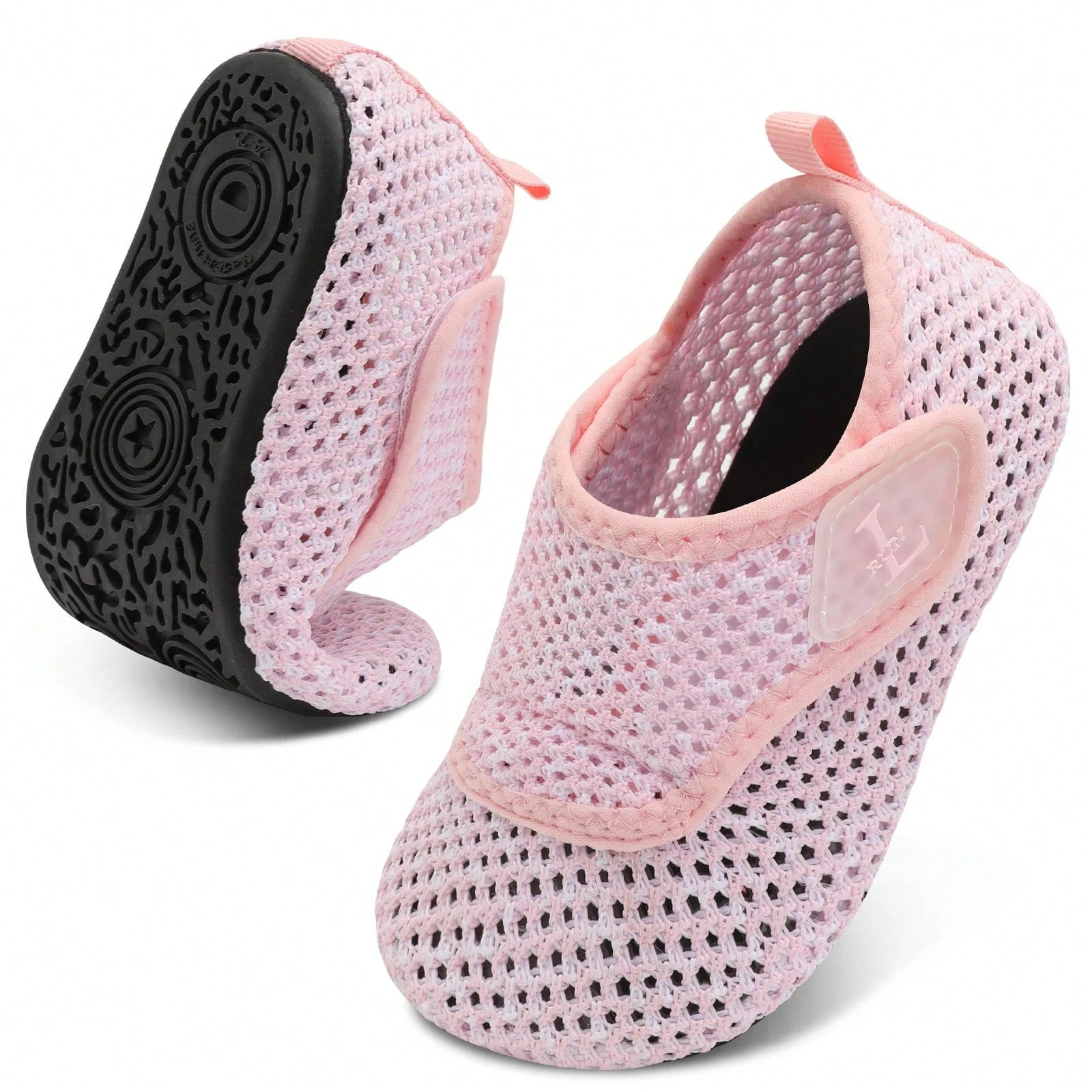 Kids Adjustable Strap Aquatic Shoes- Lightweight, Comfortable And Breathable, Perfect For Spring And Summer, Suitable For Casual, Beach, Swimming, Quick Dry