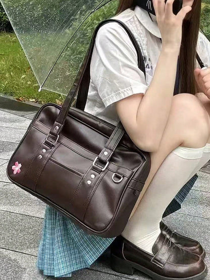 Korean Style New Pillow Handbag, Retro Shoulder Bag, Large Capacity Tote Bag For Work Commute, No Pendant Included, Pendant Is For Styling Only, Vintage