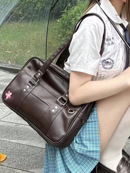 Korean Style New Pillow Handbag, Retro Shoulder Bag, Large Capacity Tote Bag For Work Commute, No Pendant Included, Pendant Is For Styling Only, Vintage