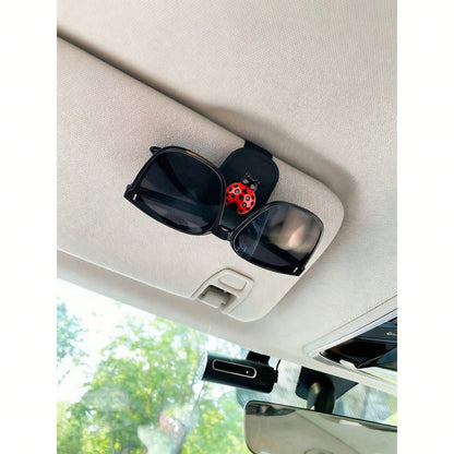 Ladybug Car Fashion Glasses Clip, Creative Car Sun Hat Eyewear Frame, Lady's Business Card Holder, Car Interior Accessories, Car Essential Items, Car Parts, Women's Car Accessories