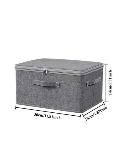 Large Capacity Foldable Car Trunk Organizer Box With Lid And Handle, Waterproof, Suitable For SUV And Sedan. Wardrobe, Clothing And Bedding Storage/Organization Basket.