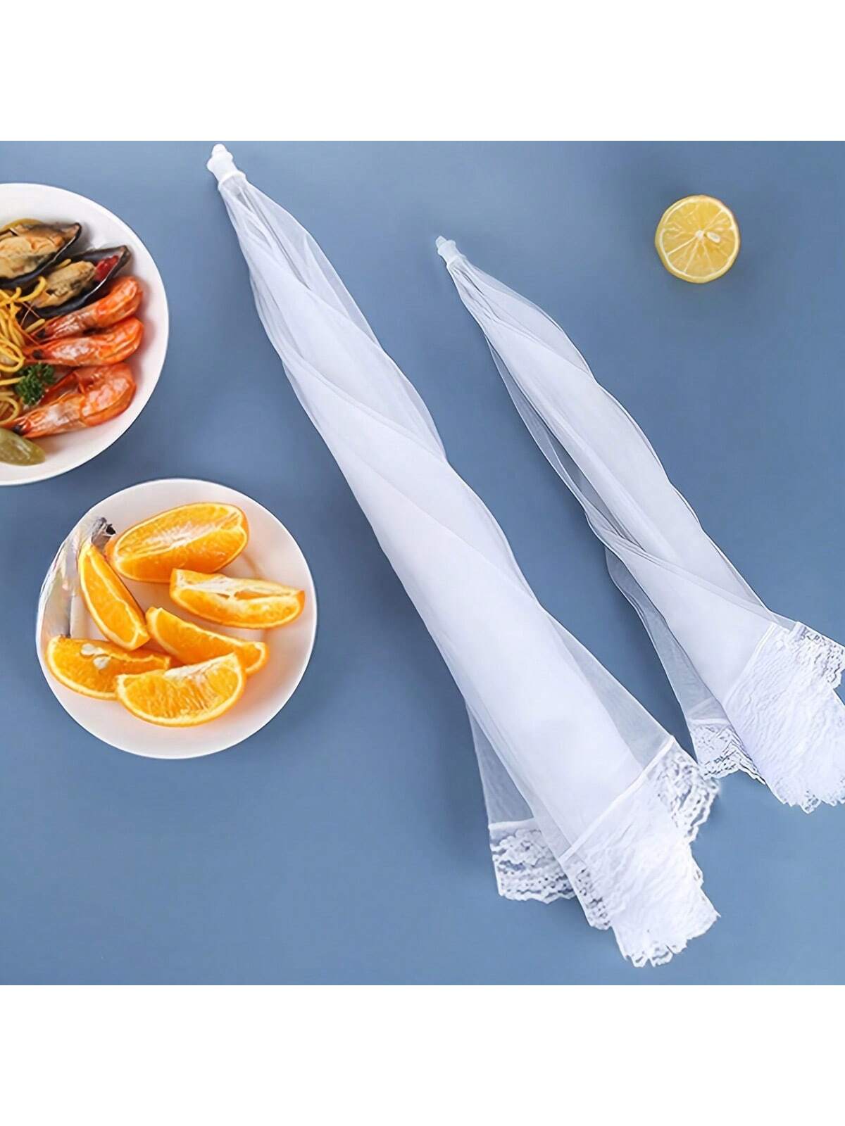 Large Pop-Up White Mesh Food Cover Tent- Foldable & Washable, Ideal For Outdoor Picnics, BBQs & Parties, Protects From Insects, Perfect For Breakfast Spread, Party Food Cover|Transparent Mesh Design