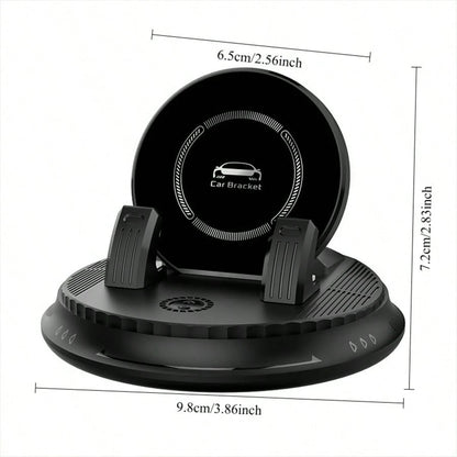 LCARS 2026 New Anti-Shake Car Phone Holder 360° Rotating Dashboard Navigation Mount Adhesive Suction Cup Stable Non-Wobble