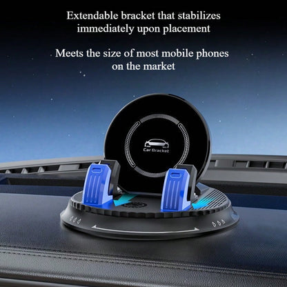 LCARS 2026 New Anti-Shake Car Phone Holder 360° Rotating Dashboard Navigation Mount Adhesive Suction Cup Stable Non-Wobble