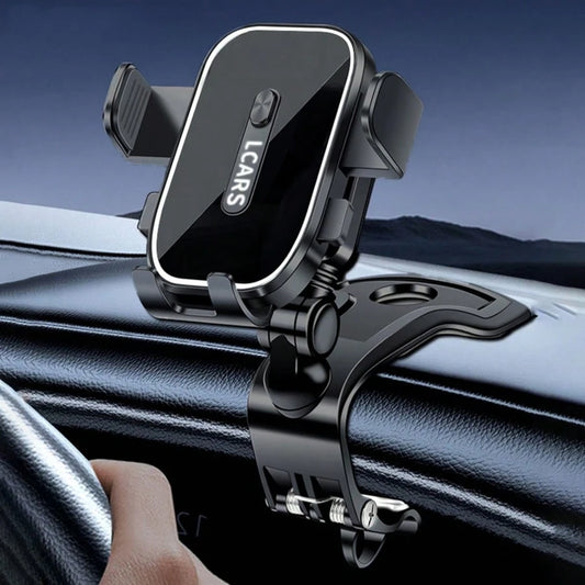 LCARS Car Dashboard Phone Holder, Suitable For Car Center Console Dashboard Use, Secure Grip With No Noise, Supports Horizontal And Vertical Screen For Phone Navigation Or Entertainment, Anti-Shake Ph