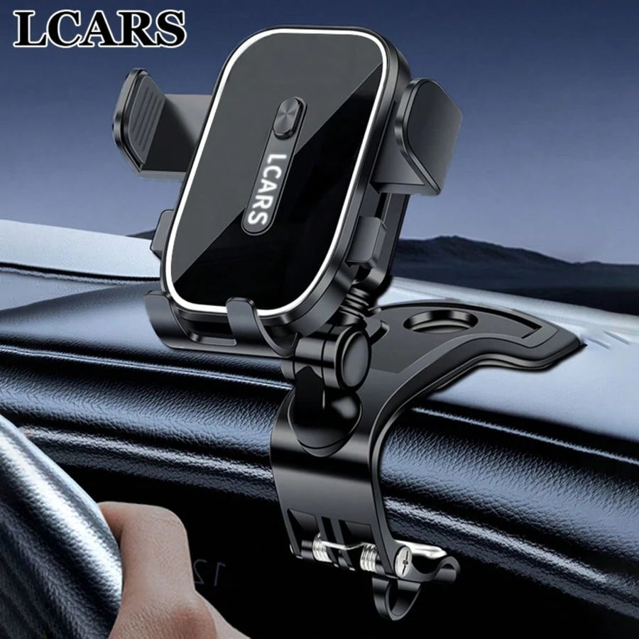 LCARS Car Dashboard Phone Holder, Suitable For Car Center Console Dashboard Use, Secure Grip With No Noise, Supports Horizontal And Vertical Screen For Phone Navigation Or Entertainment, Anti-Shake Ph