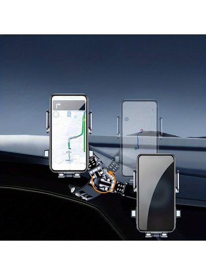 LCARS Car Dashboard Phone Holder, Suitable For Car Center Console Dashboard Use, Secure Grip With No Noise, Supports Horizontal And Vertical Screen For Phone Navigation Or Entertainment, Anti-Shake Ph