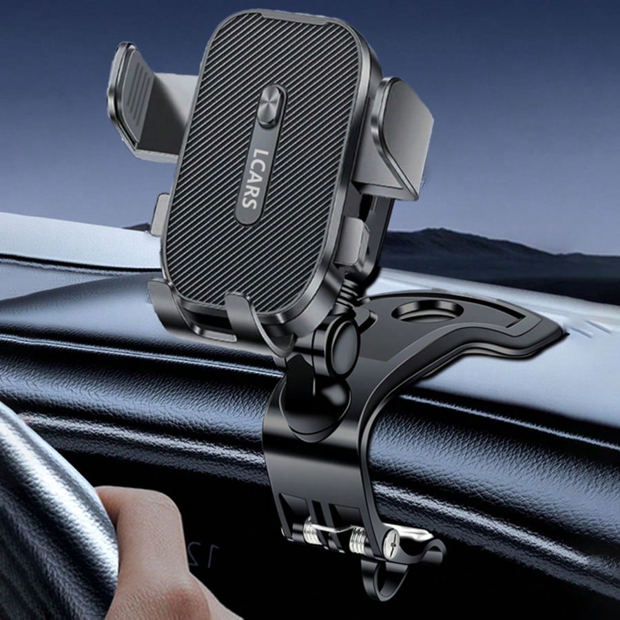 LCARS Car Dashboard Phone Holder, Suitable For Car Center Console Dashboard Use, Secure Grip With No Noise, Supports Horizontal And Vertical Screen For Phone Navigation Or Entertainment, Anti-Shake Ph