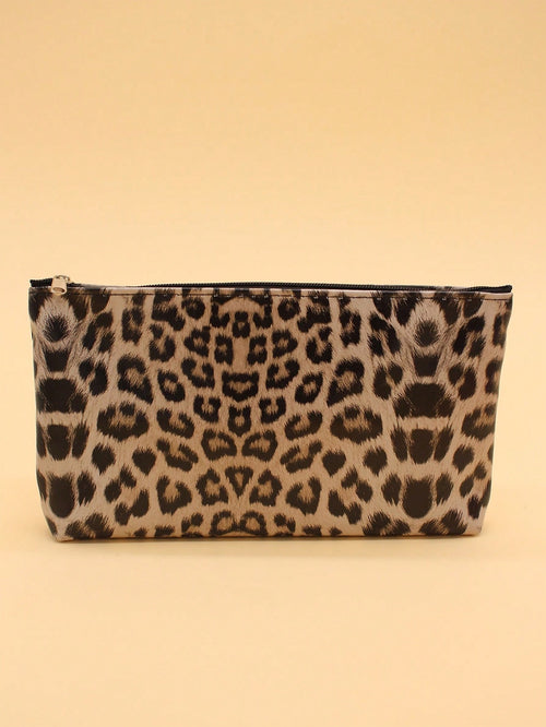 Leopard Envelope Makeup Bag
