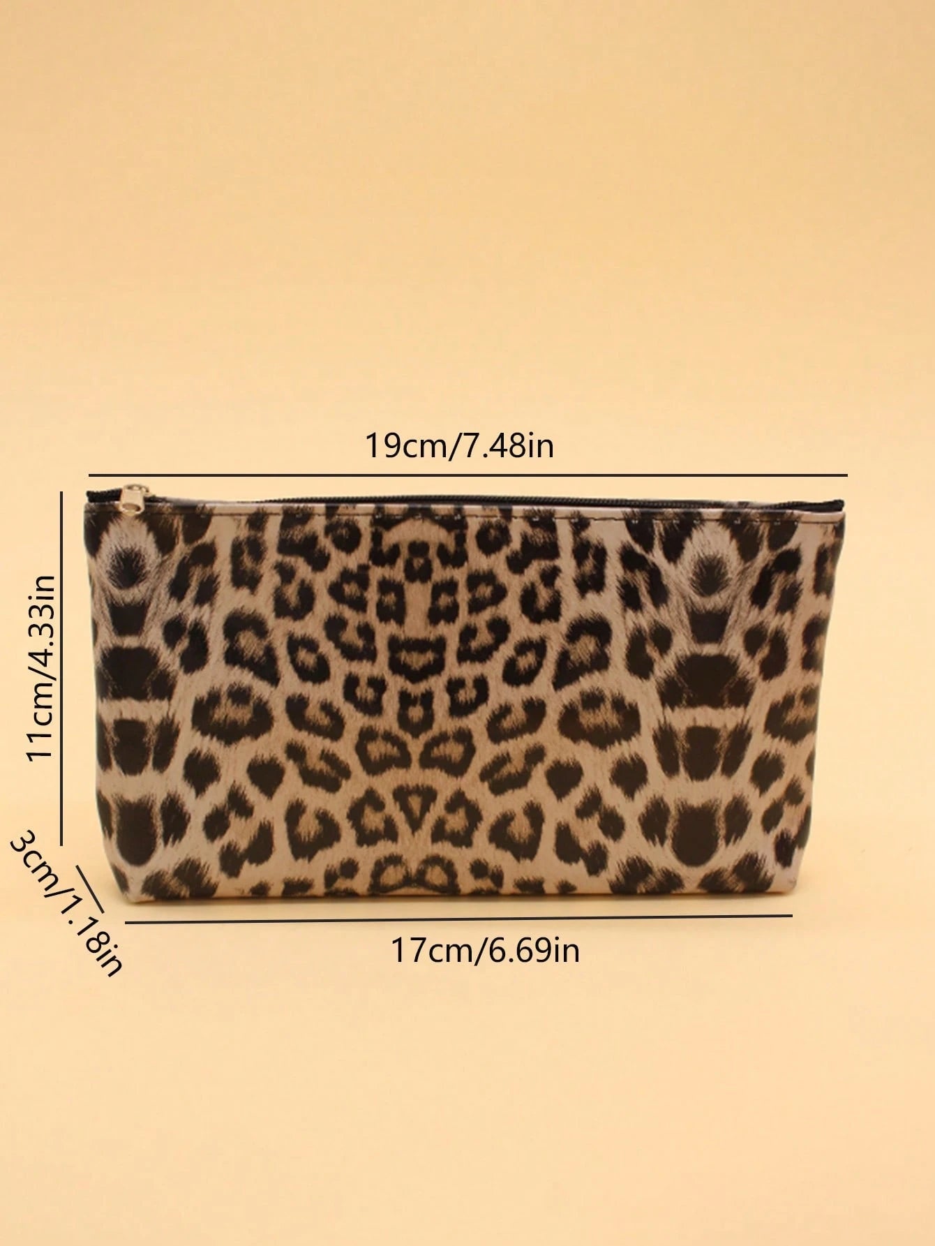 Leopard Envelope Makeup Bag
