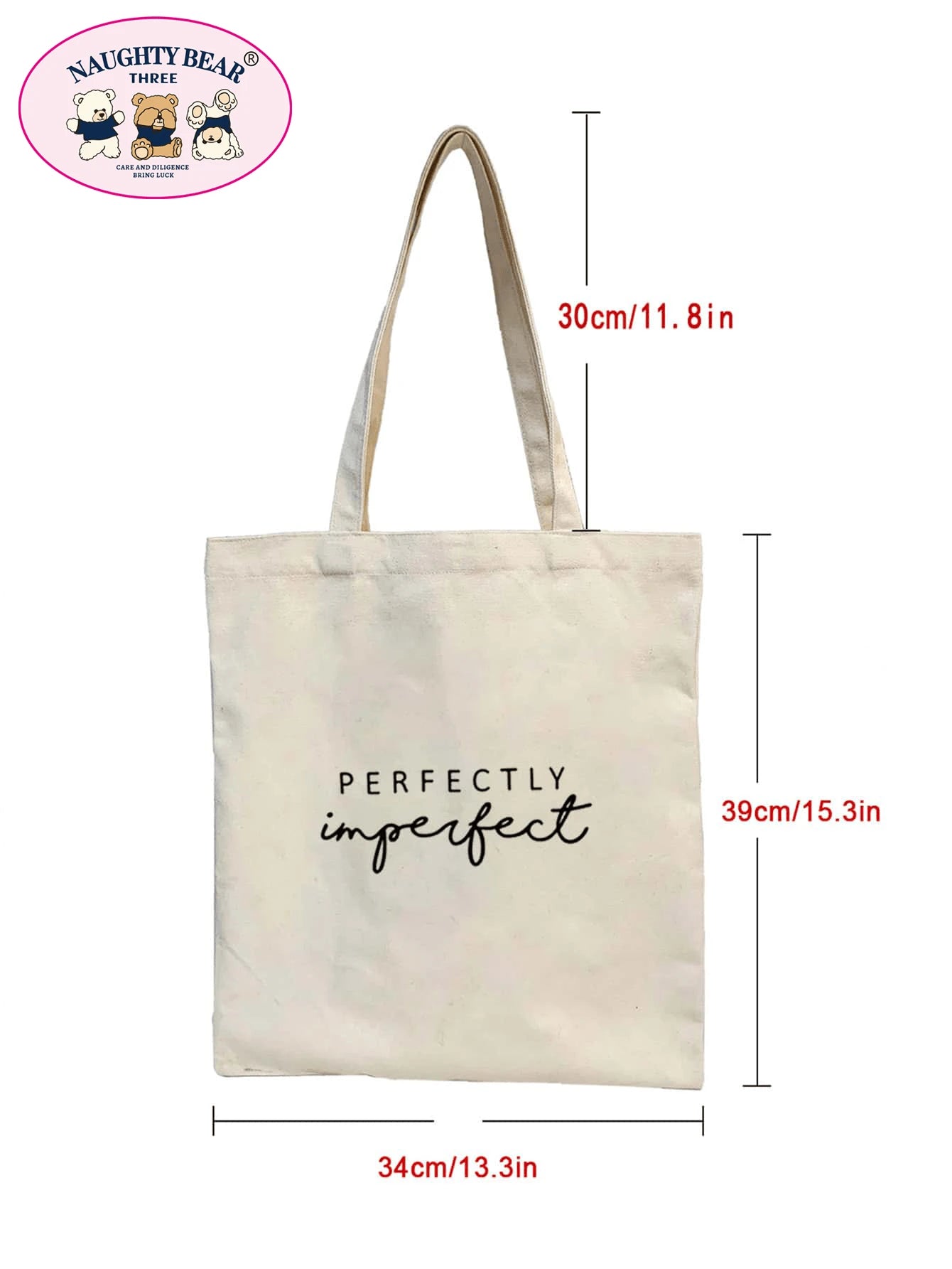 Letter Graphic Shopper Bag School Bag For Graduate, Teen Girls, Freshman, Sophomore, Junior & Senior In College, University & High School, Perfect For Outdoors,Travel & Back To School