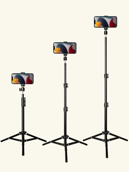 Lightweight 82.67-Inch Tripod With Selfie Stick And Phone Holder For Video Recording, Photography, And Live Streaming. Comes With Carry Bag- Ideal For Women And Live Streaming. For Summer Vacation, T