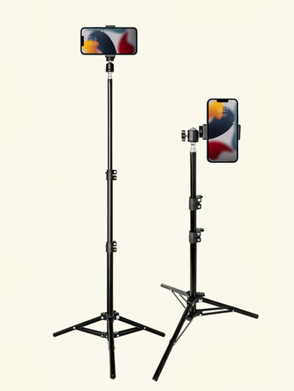 Lightweight 82.67-Inch Tripod With Selfie Stick And Phone Holder For Video Recording, Photography, And Live Streaming. Comes With Carry Bag- Ideal For Women And Live Streaming. For Summer Vacation, T