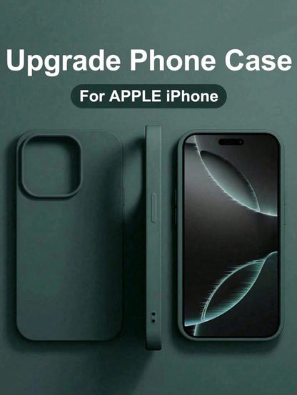 Liquid-Like Anti-Fingerprint Soft-Touch Silicone Phone Case, Solid Color Protective Cover, Compatible With/17promax/16promax/15/15Pro/15Plus/15Promax S26/S25/S24/S23/A57/A37/A27 Honor X9c/X9d.......W