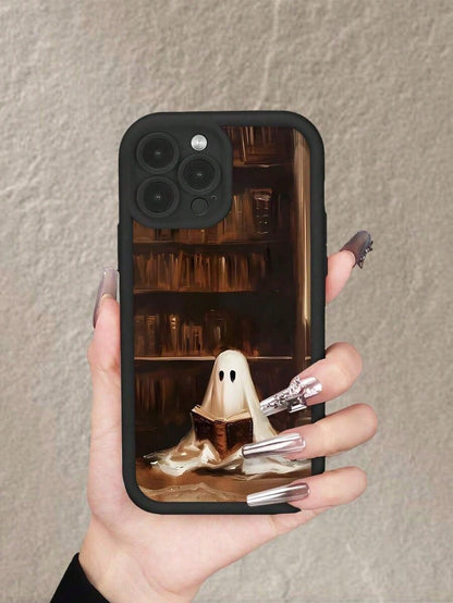 Little Ghost Books Pattern Phone Case Sky Eye Ladder For Iphone 7/ 7Plus/ 8/ 8Plus/ 11/ 11Pro/ 11Promax/ 12/ 12Pro/ 12Promax/ 13/ 13Pro For Iphone14/ 14Pro/ 14Plus/ 14Promax/ 15/ 15Pro/ 15Plus/ 15Prom