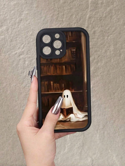 Little Ghost Books Pattern Phone Case Sky Eye Ladder For Iphone 7/ 7Plus/ 8/ 8Plus/ 11/ 11Pro/ 11Promax/ 12/ 12Pro/ 12Promax/ 13/ 13Pro For Iphone14/ 14Pro/ 14Plus/ 14Promax/ 15/ 15Pro/ 15Plus/ 15Prom