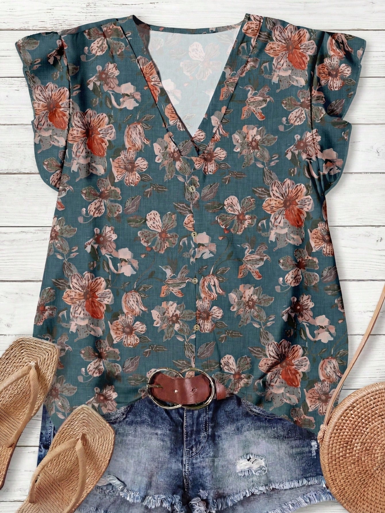LUNE Women's Casual Boho Retro Minimalist Shirt, Suitable For Summer,Fall Clothes For Women,Business Casual Woman Chic Blouses For Women Vacation Khaki