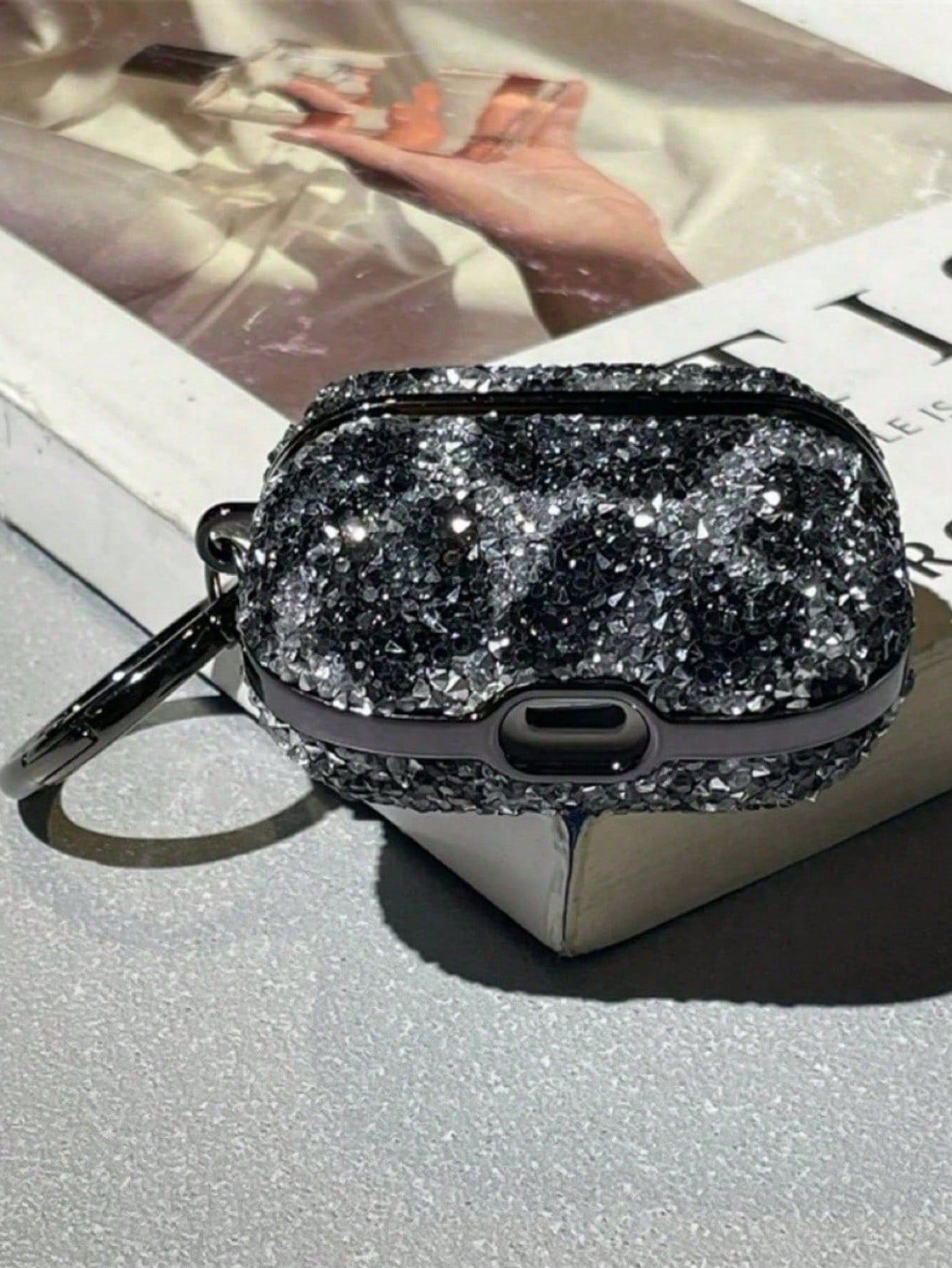 Luxury Bling Rhinestone Leopard Print Compatible With AirPods Pro, Wireless Bluetooth Earphone Case Compatible With Airpods Pro 1/2/3/4/5 Spring Gift Party