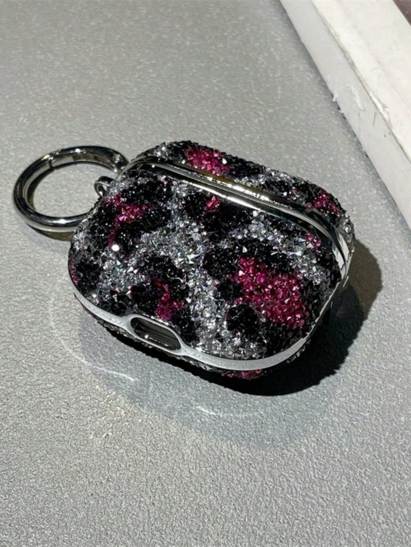 Luxury Bling Rhinestone Leopard Print Compatible With AirPods Pro, Wireless Bluetooth Earphone Case Compatible With Airpods Pro 1/2/3/4/5 Spring Gift Party