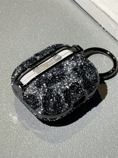 Luxury Bling Rhinestone Leopard Print Compatible With AirPods Pro, Wireless Bluetooth Earphone Case Compatible With Airpods Pro 1/2/3/4/5 Spring Gift Party